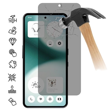 Nothing Phone (3a) Lite Privacy Protezione dello schermo in vetro temperato - 9H