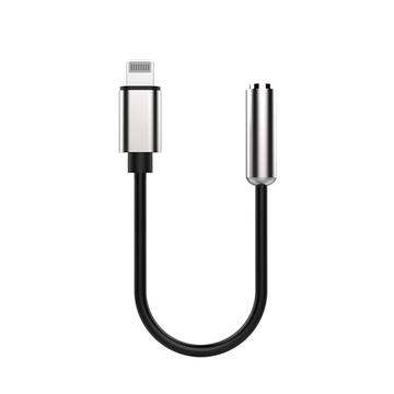 Adattatore da Lightning a 3,5 mm certificato MFI di ProXtend - Nero / Argento