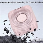 Custodia protettiva in TPU per Samsung Galaxy Ring - Custodia di ricarica - Rosa trasparente