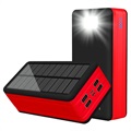 Power Bank / Batteria Solare Rresistente Agli Spruzzi - 20000mAh - Verde