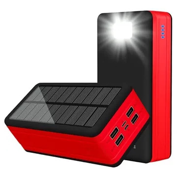 Power Bank / Batteria Solare Rresistente Agli Spruzzi - 20000mAh - Verde