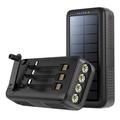 Psooo PS-618 30000mAh Banca di energia solare con manovella