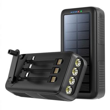 Psooo PS-618 30000mAh Banca di energia solare con manovella