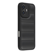 Custodia in TPU antiurto per giubbotto imbottito per iPhone 17 - Nera