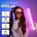 Puluz Luce LED magnetica RGB a bastoncino con batteria e luminosità regolabile - 30cm