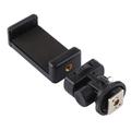 Morsetto per telefono Puluz PU417 con attacco a slitta e attacco per treppiede da 1/4"