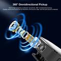 Microfono lavalier wireless a clip Puluz PU646B con ricevitore Type-C - Nero