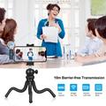 Microfono lavalier wireless doppio Puluz PU647B con ricevitore Lightning - 2 pezzi - Nero