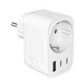 Caricabatterie Puro 30W Erogazione di potenza e presa Schuko - Bianco