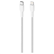 Cavo USB-C / Lightning ultraresistente in tessuto Puro - 1,2 m, 20 W - Bianco