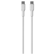 Cavo USB-C / USB-C morbido di Puro Icon - 1,5 m - Bianco