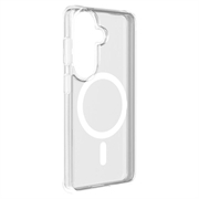 Custodia ibrida Samsung Galaxy S26+ Puro Lite Mag - Bianca / Trasparente