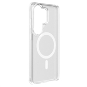 Custodia ibrida Samsung Galaxy S26 Ultra Puro Lite Mag - Bianca / Trasparente