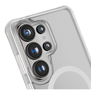 Custodia ibrida Samsung Galaxy S26 Ultra Puro Lite Mag - Bianca / Trasparente
