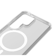 Custodia ibrida Samsung Galaxy S26 Ultra Puro Lite Mag - Bianca / Trasparente