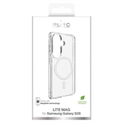Custodia ibrida Samsung Galaxy S26 Puro Lite Mag - Bianca / Trasparente