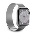 Cinturino Apple Watch Series 9/8/SE (2022)/7/SE/6/5/4/3/2/1 Puro Milanese - 41mm/40mm/38mm - Color Argento