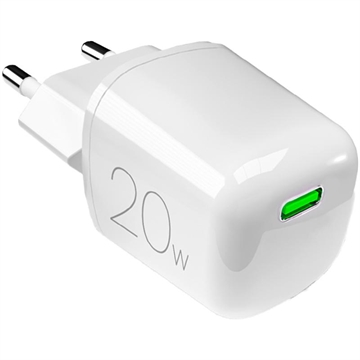 Caricatore da parete USB-C Puro MiniPro GaN - 20W - Bianco