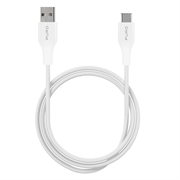 Cavo Puro Plain USB-A/USB-C - 1m, 15W - Bianco