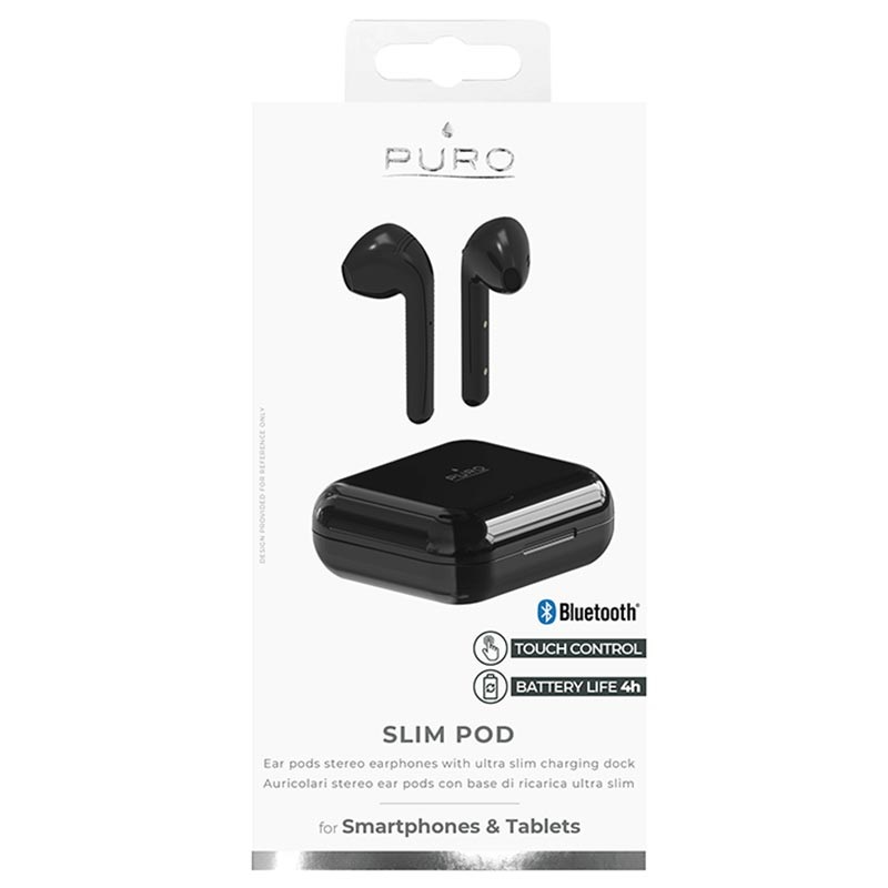 Auricolari Wireless Puro Slim Pod con Custodia di Ricarica