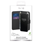 Custodia a portafoglio con 2 slot per carte Samsung Galaxy S26 Puro - Nera