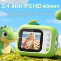 Q1 Fotocamera digitale con microscopio Dino da 2.4" per bambini - Verde