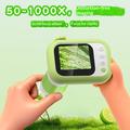 Q1 Fotocamera digitale con microscopio Dino da 2.4" per bambini - Verde