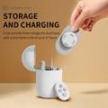Mini cuscinetti massaggianti wireless Q1 con telecomando - Bianco