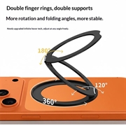 Supporto magnetico ad anello pieghevole ultrasottile Q11 - Nero