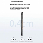 Supporto magnetico ad anello pieghevole ultrasottile Q11 - Nero