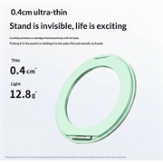 Supporto magnetico ad anello pieghevole ultrasottile Q11 - Verde