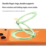 Supporto magnetico ad anello pieghevole ultrasottile Q11 - Verde