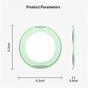 Supporto magnetico ad anello pieghevole ultrasottile Q11 - Verde