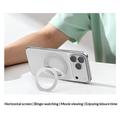 Supporto magnetico ad anello pieghevole ultrasottile Q11 - Bianco