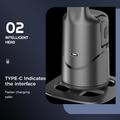 Q12 AI: stabilizzatore per smartphone con tracciamento automatico, controllo tramite gesti e Bluetooth - Nero