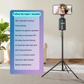 Q14 Gimbal per smartphone con tracciamento intelligente AI e telecomando Bluetooth - Nero