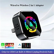 Adattatore wireless 2 in 1 CarPlay e Android Auto Q1A - Nero / Colorato