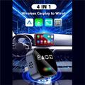 Adattatore wireless 4 in 1 Q1A per CarPlay/Android Auto con AirPlay/Mirror Link - Nero