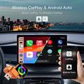 Adattatore wireless 4 in 1 Q1A per CarPlay/Android Auto con AirPlay e Mirror Link - Arancione / Colorato