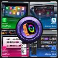 Adattatore wireless 4 in 1 Q1A per CarPlay/Android Auto con AirPlay e Mirror Link - Arancione / Colorato