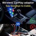 Q1AS Adattatore wireless CarPlay e Android Auto 3 in 1 con AirPlay - argento / nero