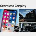 Q1AS Adattatore wireless CarPlay e Android Auto 3 in 1 con AirPlay - argento / nero