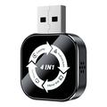 Adattatore wireless 4 in 1 Q1AS per CarPlay e Android Auto con AirPlay/Mirror Link - Nero