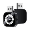 Adattatore wireless 4 in 1 Q1AS per CarPlay e Android Auto con AirPlay/Mirror Link - Nero