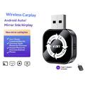 Adattatore wireless 4 in 1 Q1AS per CarPlay e Android Auto con AirPlay/Mirror Link - Nero