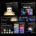 Adattatore wireless 4 in 1 Q1AS Diamond Cut per Android Auto e CarPlay - Argento / Arancione
