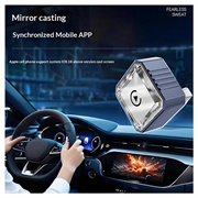 Adattatore wireless 4 in 1 Q1BVS a forma di diamante per CarPlay/Android Auto - Zaffiro / Argento