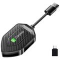 Q1D Adattatore da cablato a wireless per CarPlay e Android Auto 2 in 1 - Connettori USB-A/USB-C