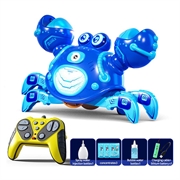Q227 Robot granchio telecomandato per bambini con spruzzatore di bolle e musica
