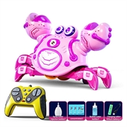 Q227 Robot granchio telecomandato per bambini con spruzzatore di bolle e musica